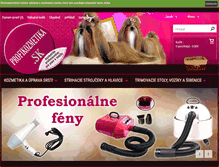 Tablet Screenshot of profikozmetika.sk